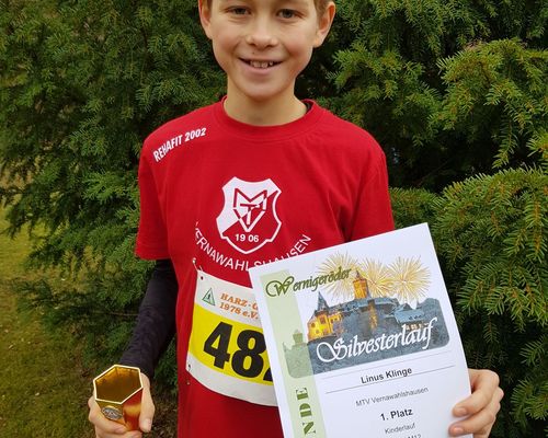 Linus Klinge Silvesterlaufsieger in Wernigerode